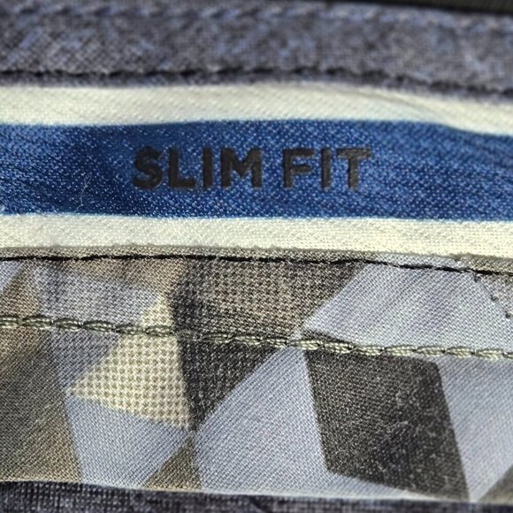 Haggar 34x34 Men's Cool Right Performance Flex Slim Fit Flat Front Pant - Picture 4 of 5